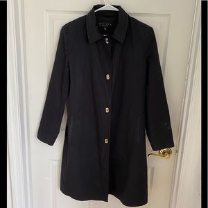 Black Medium Petite Rain Coat